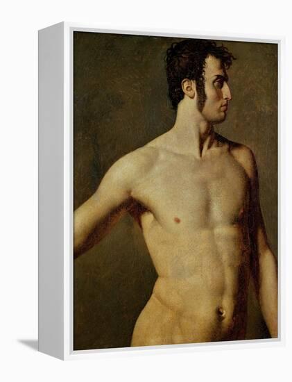 Male Torso-Jean-Auguste-Dominique Ingres-Framed Premier Image Canvas