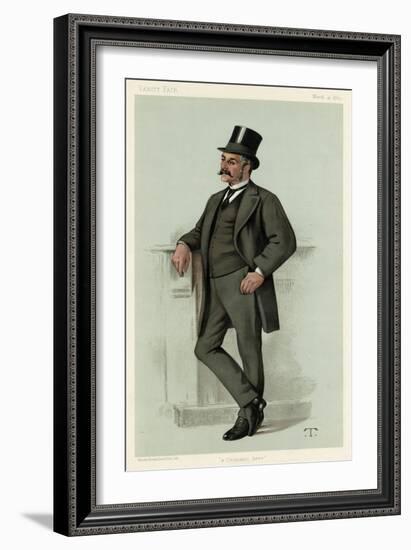 Male Type, Burnaby 1883-Theobald Chartran-Framed Art Print