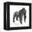 Male Western Lowland Gorilla (Gorilla Gorilla Gorilla), Ape, Mammals-Encyclopaedia Britannica-Framed Stretched Canvas