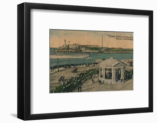 Malecon and Morro Castle, Havana, Cuba, c1920-Unknown-Framed Photographic Print