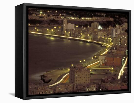 Malecon at Night, Havana, Cuba-Maresa Pryor-Framed Premier Image Canvas