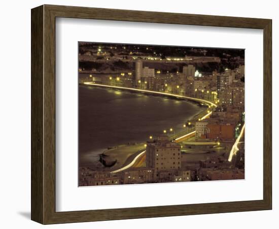 Malecon at Night, Havana, Cuba-Maresa Pryor-Framed Photographic Print
