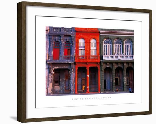 Malecon, Havana-Bent Rej-Framed Giclee Print