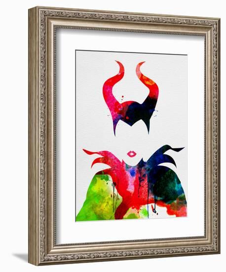 Maleficent Watercolor-Lora Feldman-Framed Premium Giclee Print