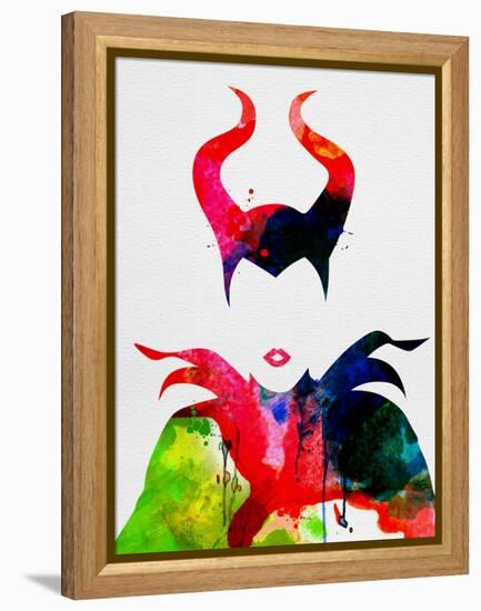 Maleficent Watercolor-Lora Feldman-Framed Stretched Canvas