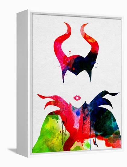 Maleficent Watercolor-Lora Feldman-Framed Stretched Canvas