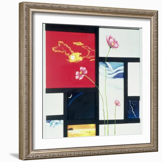 Malevich Inspired-Jung Sook Nam-Framed Giclee Print