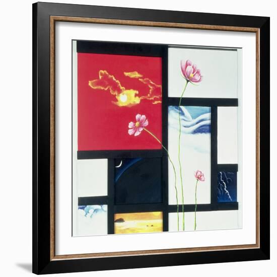 Malevich Inspired-Jung Sook Nam-Framed Giclee Print