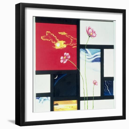 Malevich Inspired-Jung Sook Nam-Framed Giclee Print