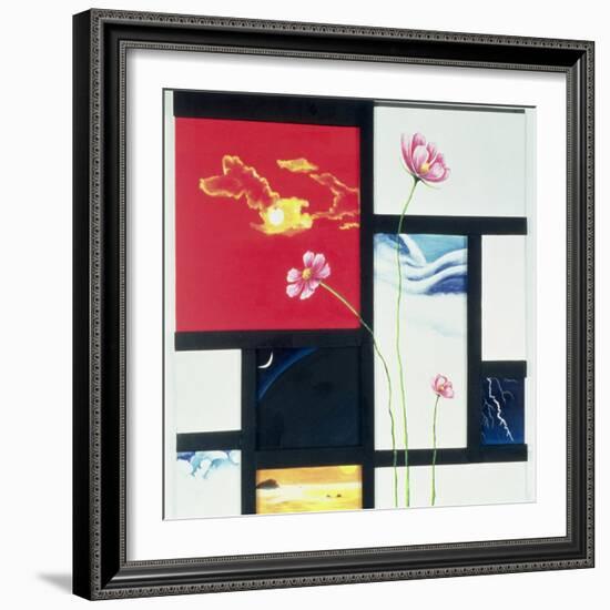 Malevich Inspired-Jung Sook Nam-Framed Giclee Print