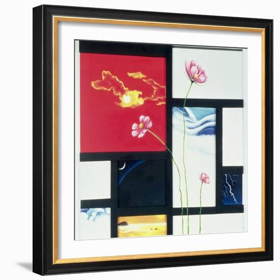 Malevich Inspired-Jung Sook Nam-Framed Giclee Print