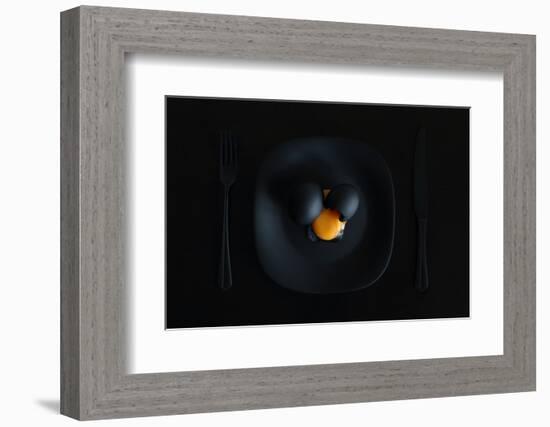 Malevich's breakfast. Or the black square.-Victoria Ivanova-Framed Photographic Print