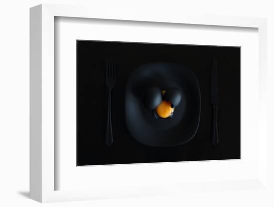 Malevich's breakfast. Or the black square.-Victoria Ivanova-Framed Photographic Print