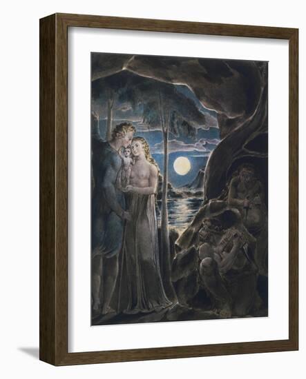 Malevolence, or A Husband Parting from His Wife and Child, Two Assassins Lurking in Ambush, 1799 (I-William Blake-Framed Giclee Print