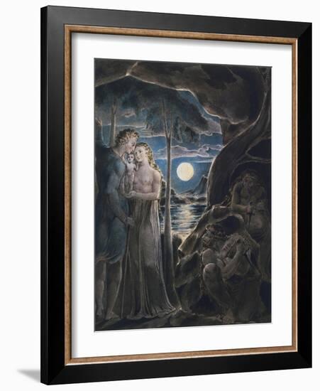 Malevolence, or A Husband Parting from His Wife and Child, Two Assassins Lurking in Ambush, 1799 (I-William Blake-Framed Giclee Print