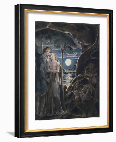 Malevolence, or A Husband Parting from His Wife and Child, Two Assassins Lurking in Ambush, 1799 (I-William Blake-Framed Giclee Print