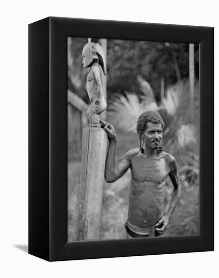 Malformation of the Ears, Solomon Islands, 1920-JW Beattie-Framed Premier Image Canvas