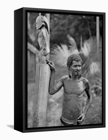 Malformation of the Ears, Solomon Islands, 1920-JW Beattie-Framed Premier Image Canvas
