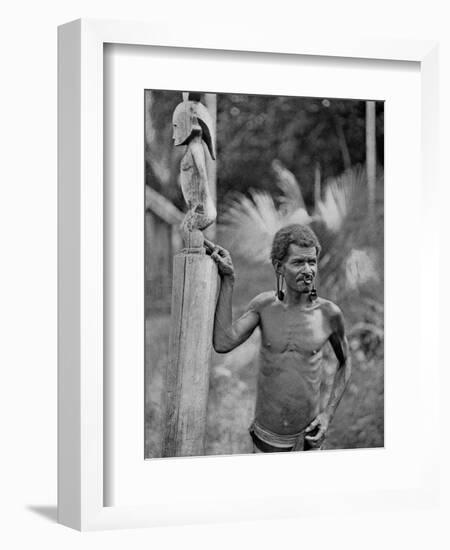 Malformation of the Ears, Solomon Islands, 1920-JW Beattie-Framed Giclee Print