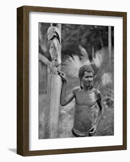 Malformation of the Ears, Solomon Islands, 1920-JW Beattie-Framed Giclee Print