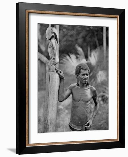 Malformation of the Ears, Solomon Islands, 1920-JW Beattie-Framed Giclee Print