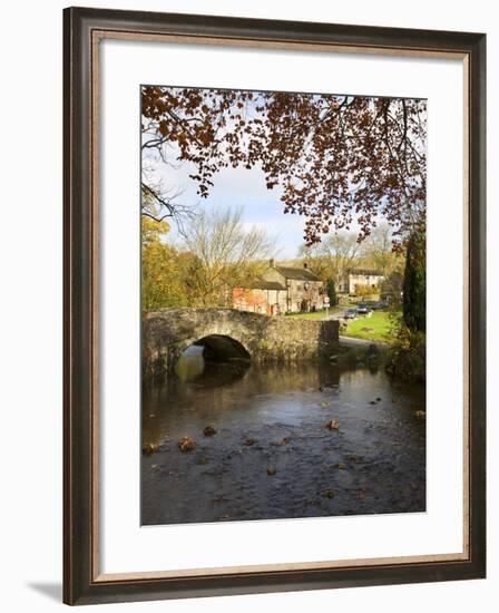 Malham Village in Autumn, Yorkshire Dales, Yorkshire, England, United Kingdom, Europe-Mark Sunderland-Framed Photographic Print