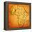 Mali on Actual Map of Africa-michal812-Framed Stretched Canvas