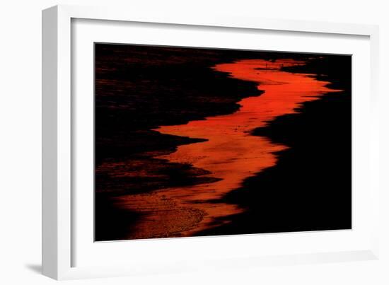 Malibu Beach at Sunset-Howard Ruby-Framed Photographic Print