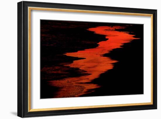 Malibu Beach at Sunset-Howard Ruby-Framed Photographic Print