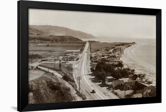 Malibu Beach Colony, 1944-null-Framed Art Print