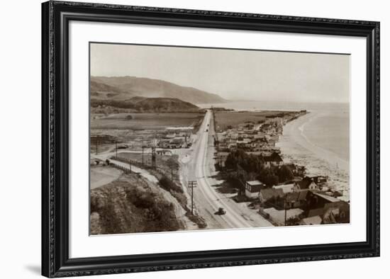 Malibu Beach Colony, 1944-null-Framed Art Print