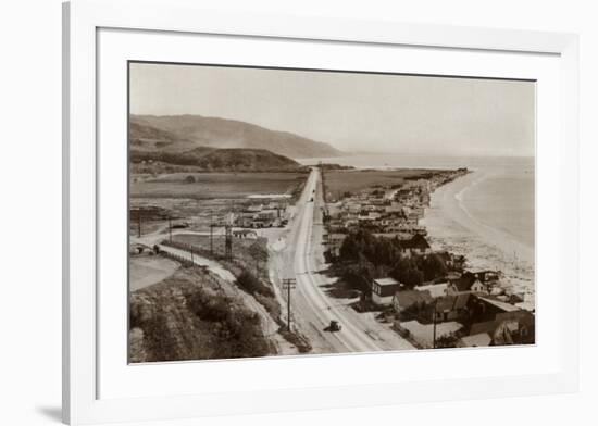 Malibu Beach Colony, 1944-null-Framed Art Print