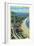 Malibu, California - Aerial View of Beach Homes Along Roosevelt Highway-Lantern Press-Framed Art Print