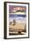 Malibu, California - Beach Scene and Surfers-Lantern Press-Framed Premium Giclee Print