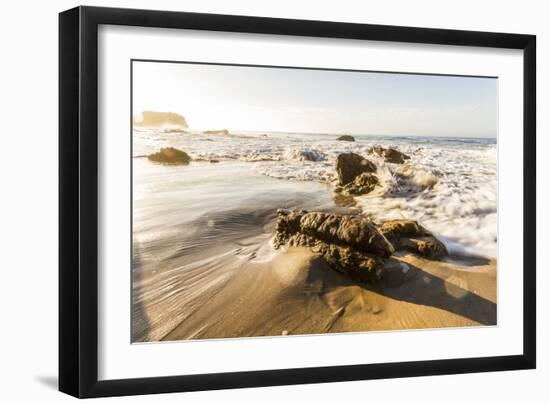 Malibu, California, USA: Famous El Matador Beach In Summer In The Early Morning-Axel Brunst-Framed Photographic Print