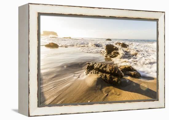 Malibu, California, USA: Famous El Matador Beach In Summer In The Early Morning-Axel Brunst-Framed Premier Image Canvas