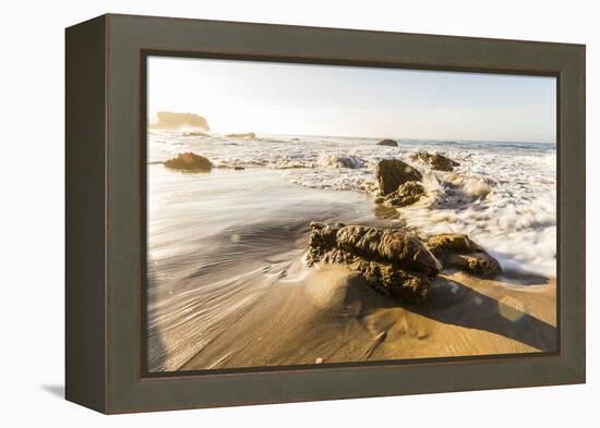 Malibu, California, USA: Famous El Matador Beach In Summer In The Early Morning-Axel Brunst-Framed Premier Image Canvas