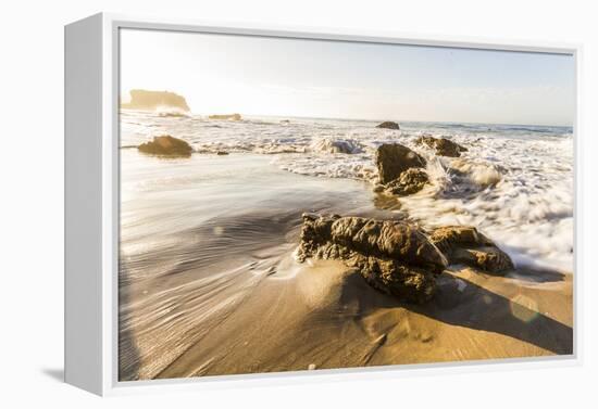 Malibu, California, USA: Famous El Matador Beach In Summer In The Early Morning-Axel Brunst-Framed Premier Image Canvas