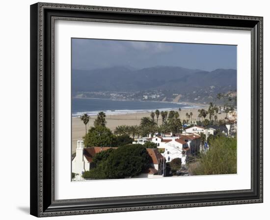 Malibu, from Palisades Park, Santa Monica, California, United States of America, North America-Ethel Davies-Framed Photographic Print