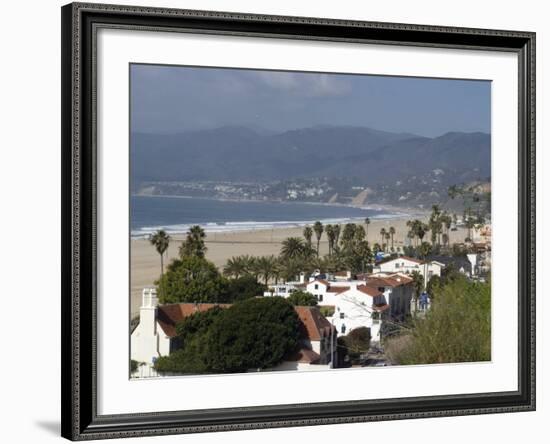 Malibu, from Palisades Park, Santa Monica, California, United States of America, North America-Ethel Davies-Framed Photographic Print