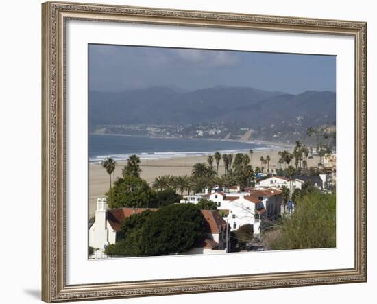 Malibu, from Palisades Park, Santa Monica, California, United States of America, North America-Ethel Davies-Framed Photographic Print