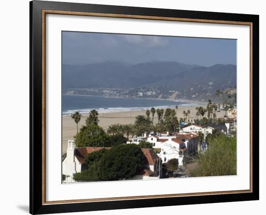 Malibu, from Palisades Park, Santa Monica, California, United States of America, North America-Ethel Davies-Framed Photographic Print