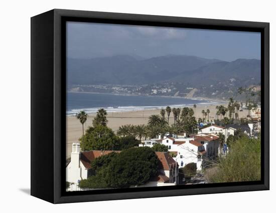 Malibu, from Palisades Park, Santa Monica, California, United States of America, North America-Ethel Davies-Framed Premier Image Canvas