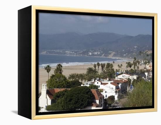 Malibu, from Palisades Park, Santa Monica, California, United States of America, North America-Ethel Davies-Framed Premier Image Canvas