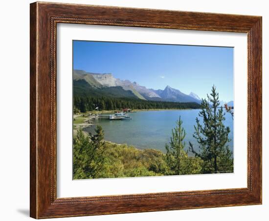 Maligne Lake, Jasper National Park, Rocky Mountains, Alberta, Canada-Hans Peter Merten-Framed Photographic Print