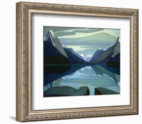 Maligne Lake, Jasper Park-Lawren S^ Harris-Framed Premium Giclee Print