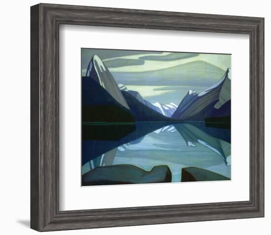 Maligne Lake, Jasper Park-Lawren S^ Harris-Framed Premium Giclee Print