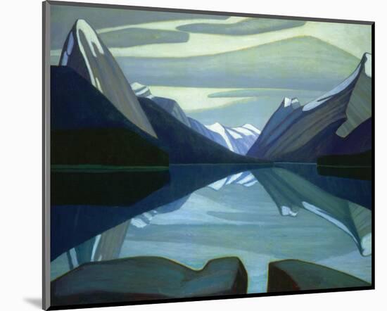 Maligne Lake, Jasper Park-Lawren S^ Harris-Mounted Premium Giclee Print