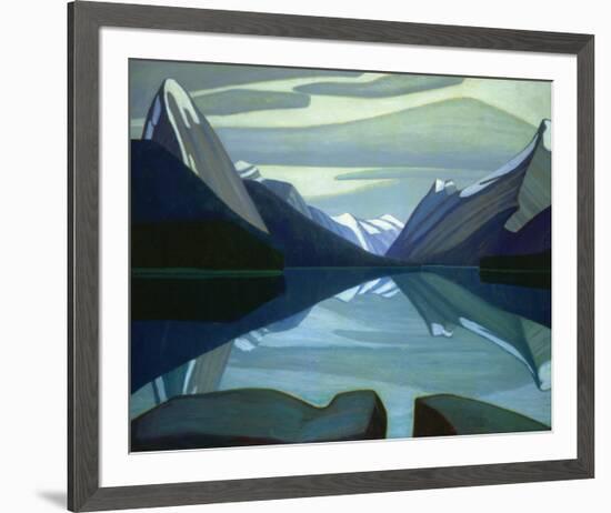 Maligne Lake, Jasper Park-Lawren S^ Harris-Framed Premium Giclee Print