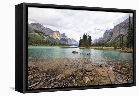 Maligne Lake Scenic, Alberta, Canada-George Oze-Framed Premier Image Canvas